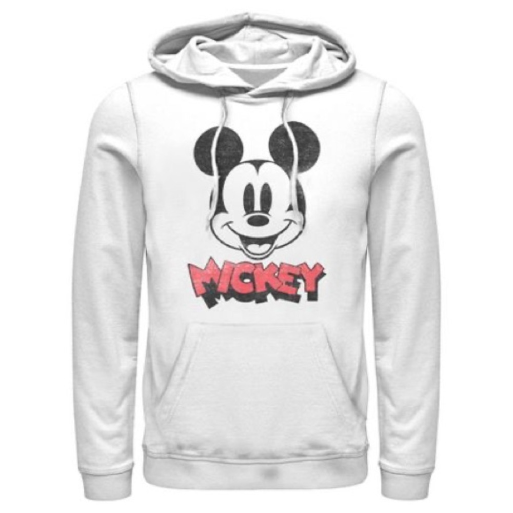 Men's Mickey & Friends Mickey Mouse Retro Headshot Pull Over Hoodie XL
